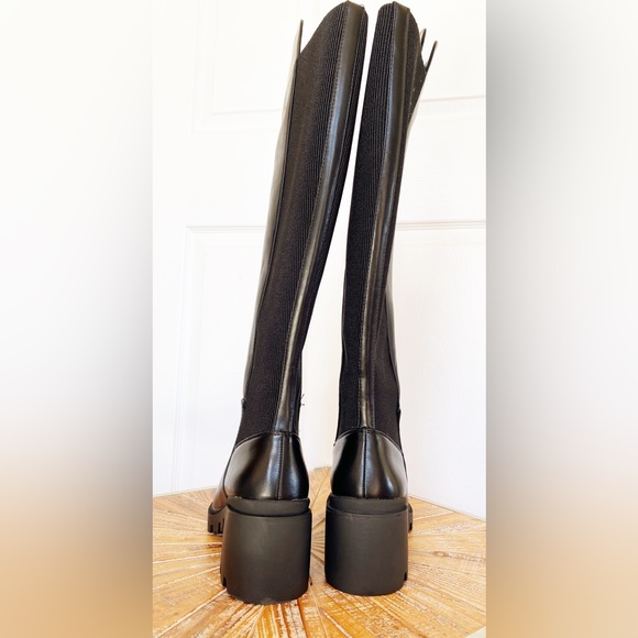 NWT Shoe Dazzle Faux Leather Knee High Boots - Picture 5 of 15